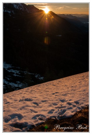 20 Totes Gebirge, Grosser Priel, východ slunce