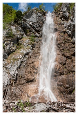 23 Totes Gebirge, Grosser Priel, cesta na vrchol, vodopád