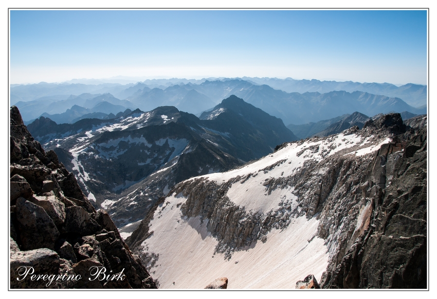 27 Pyreneje, Pico de Aneto, z vrcholu