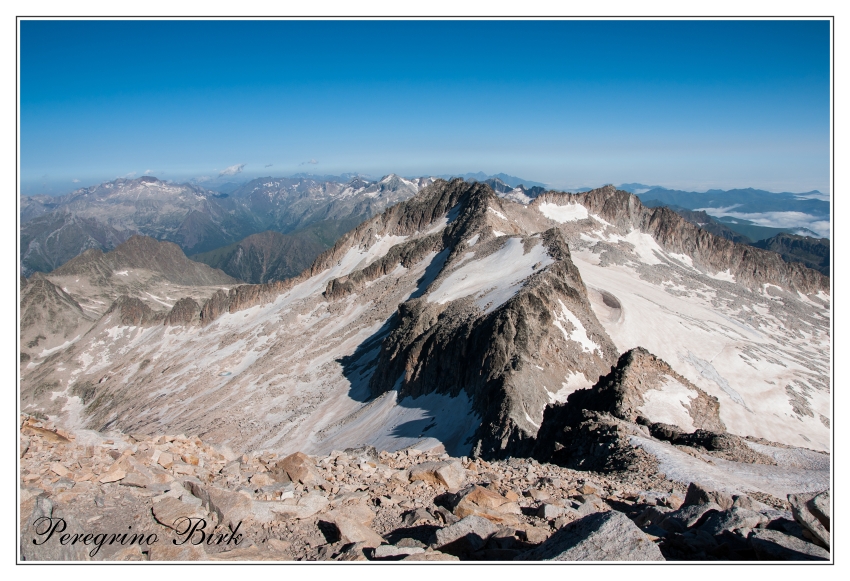 28 Pyreneje, Pico de Aneto, z vrcholu